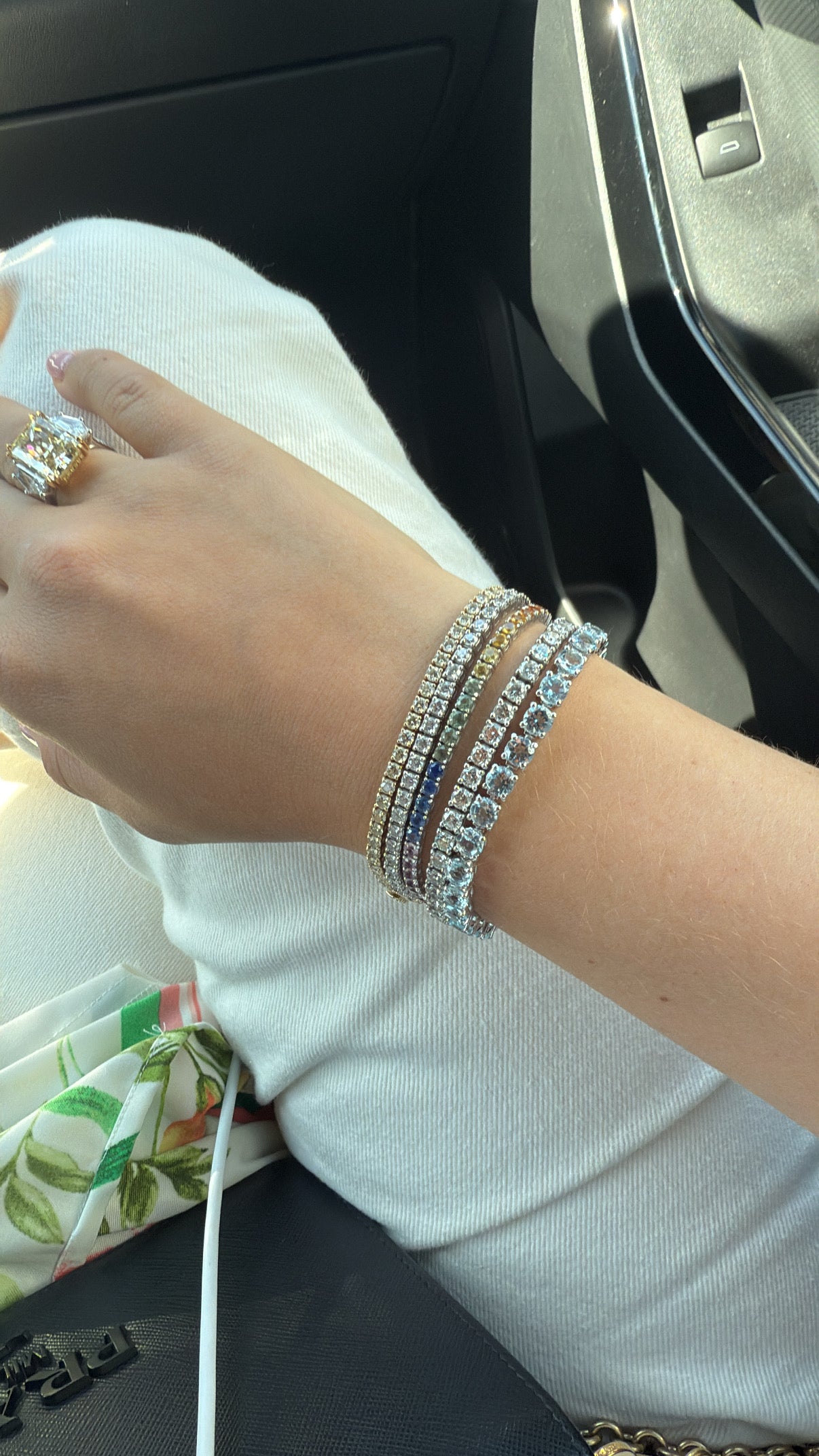 Blue Topaz Tennis Bracelet
