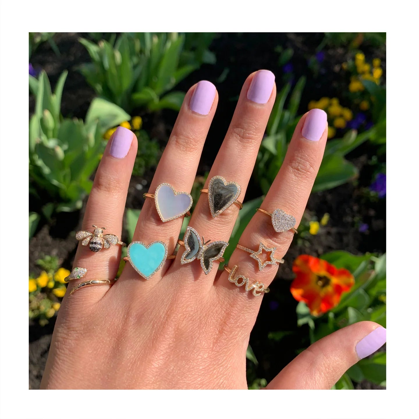 14k Gold & Diamond Snake Ring