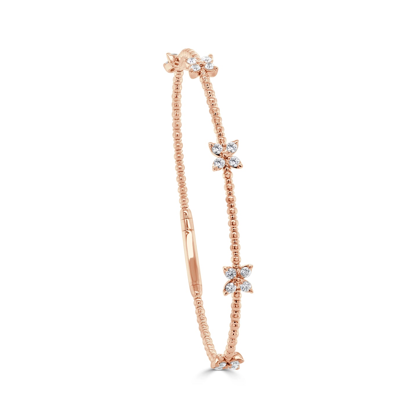 Diamond Butterfly Flexible Bangle