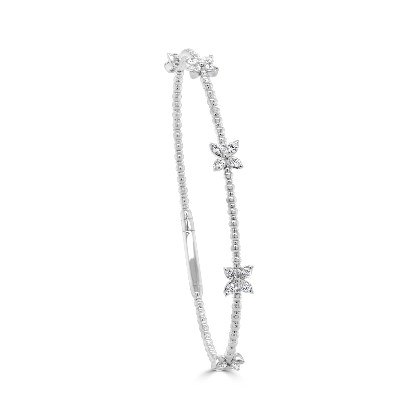 Diamond Butterfly Flexible Bangle