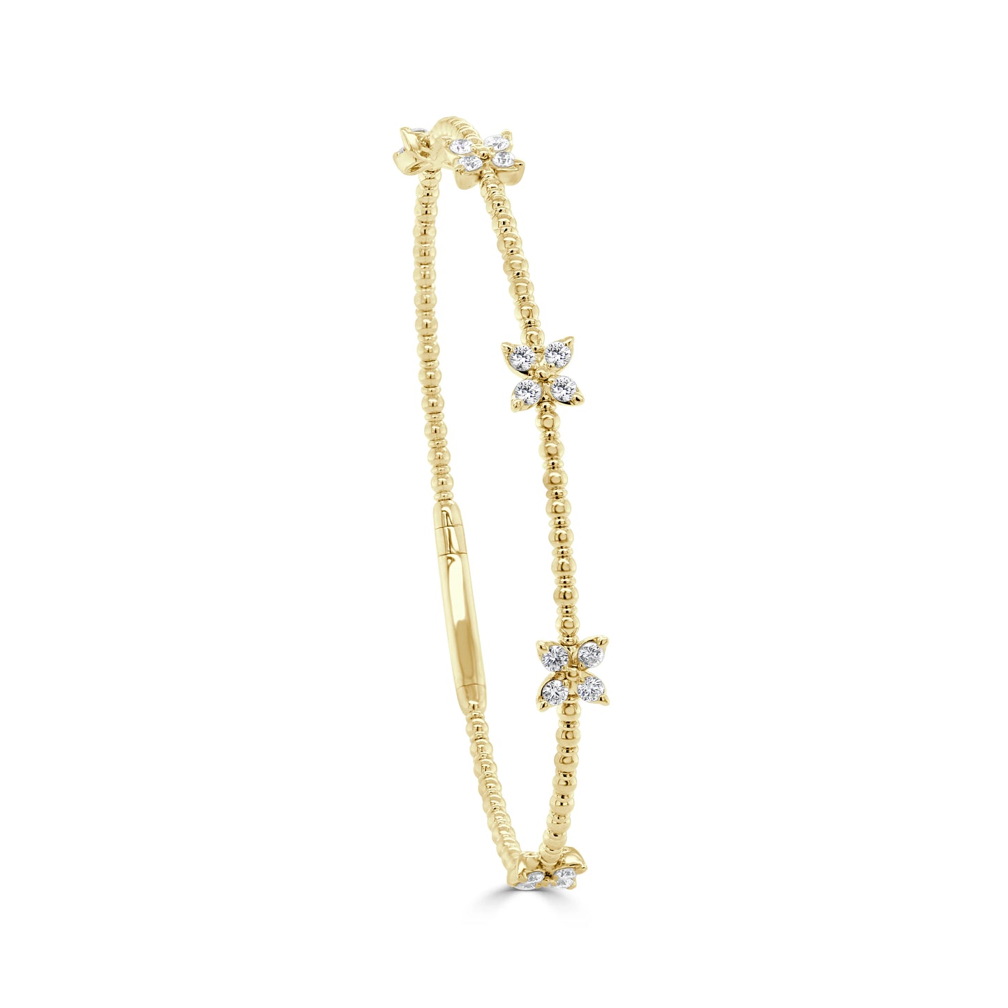 Diamond Butterfly Flexible Bangle