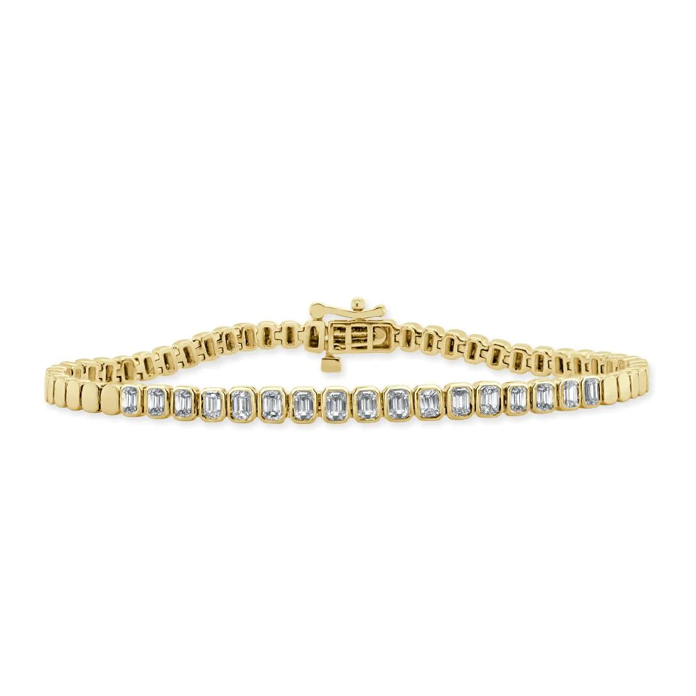 Emerald Cut Diamond Bracelet