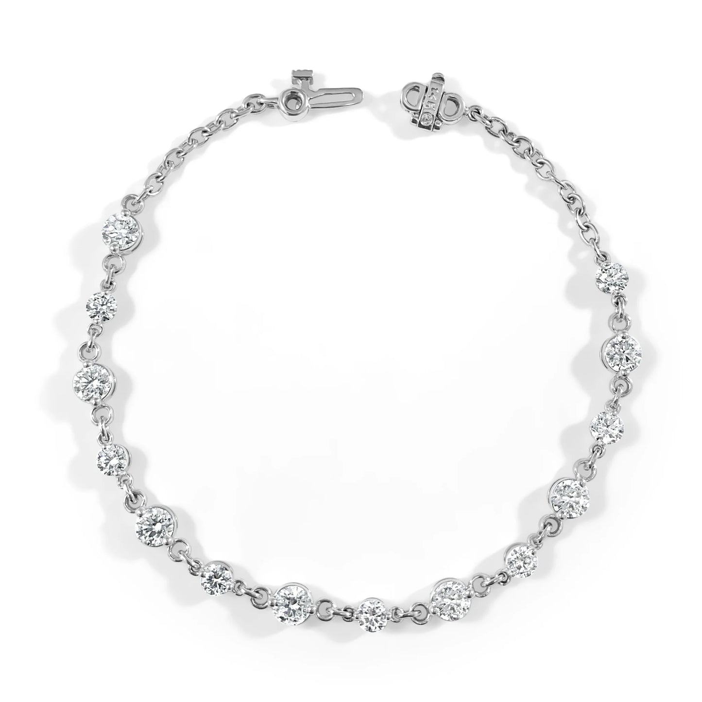 Floating Diamond Tennis Bracelet