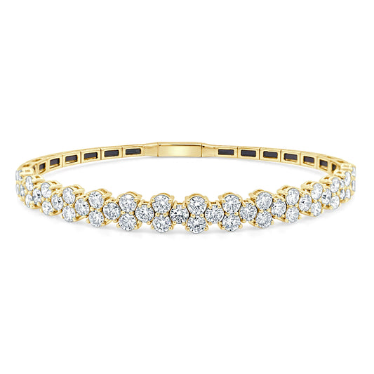 Round Brilliant Diamond Bangle