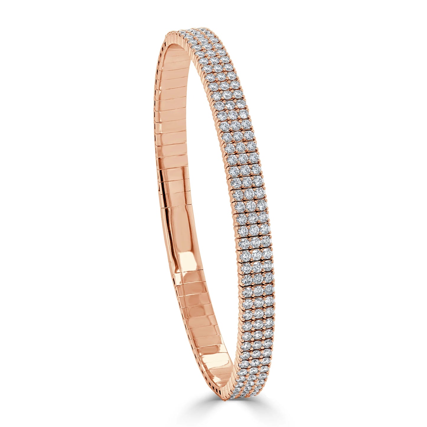 Multi Row Diamond Bangle