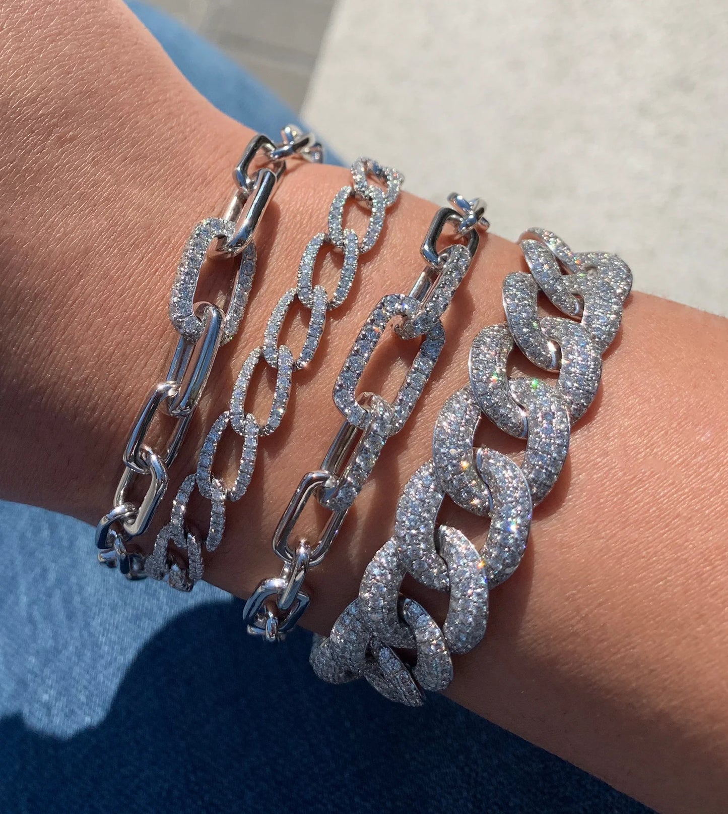 Diamond Curb Link Bracelet