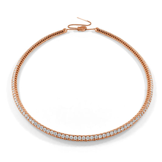 Diamond Flexible Choker Necklace