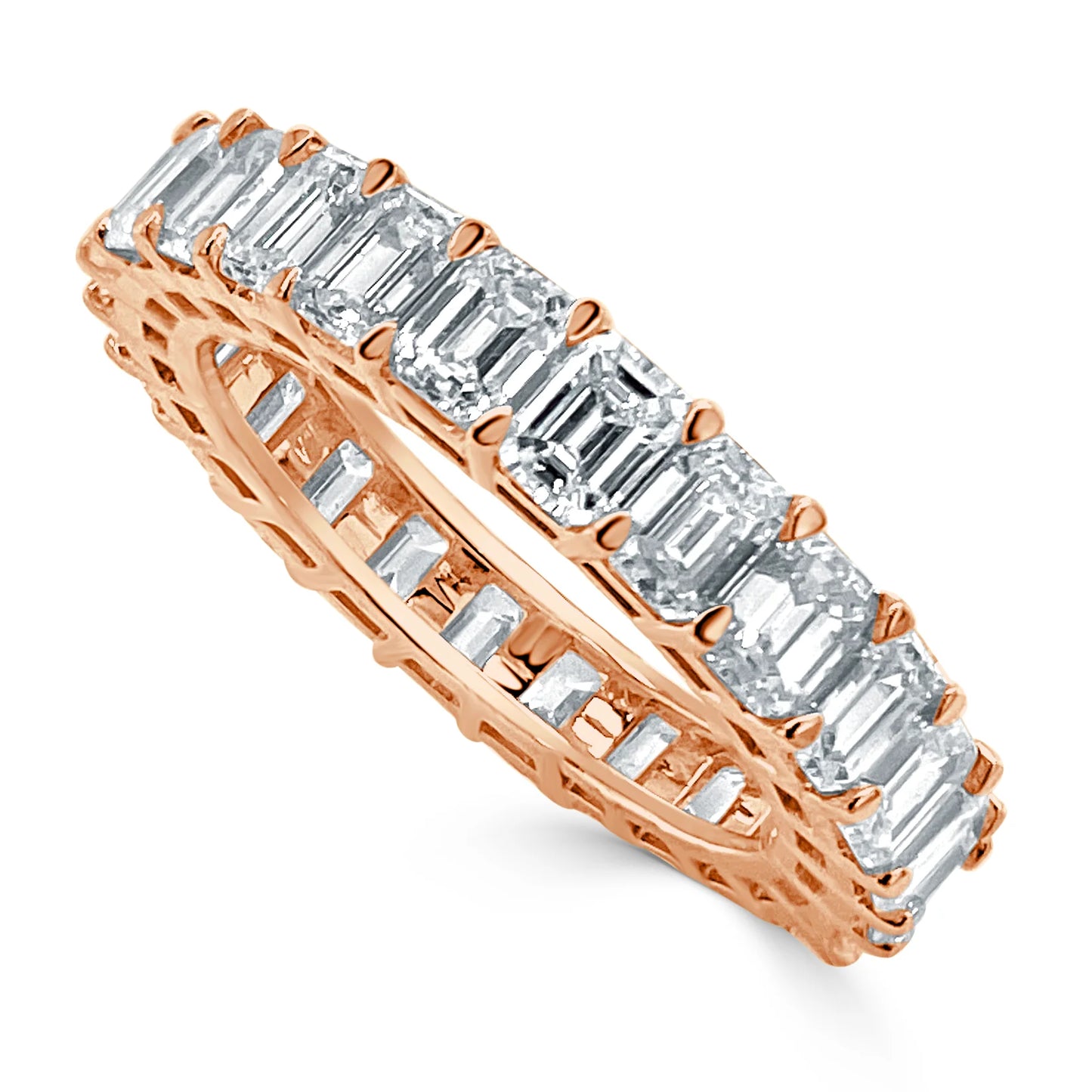 Emerald Cut Eternity Band