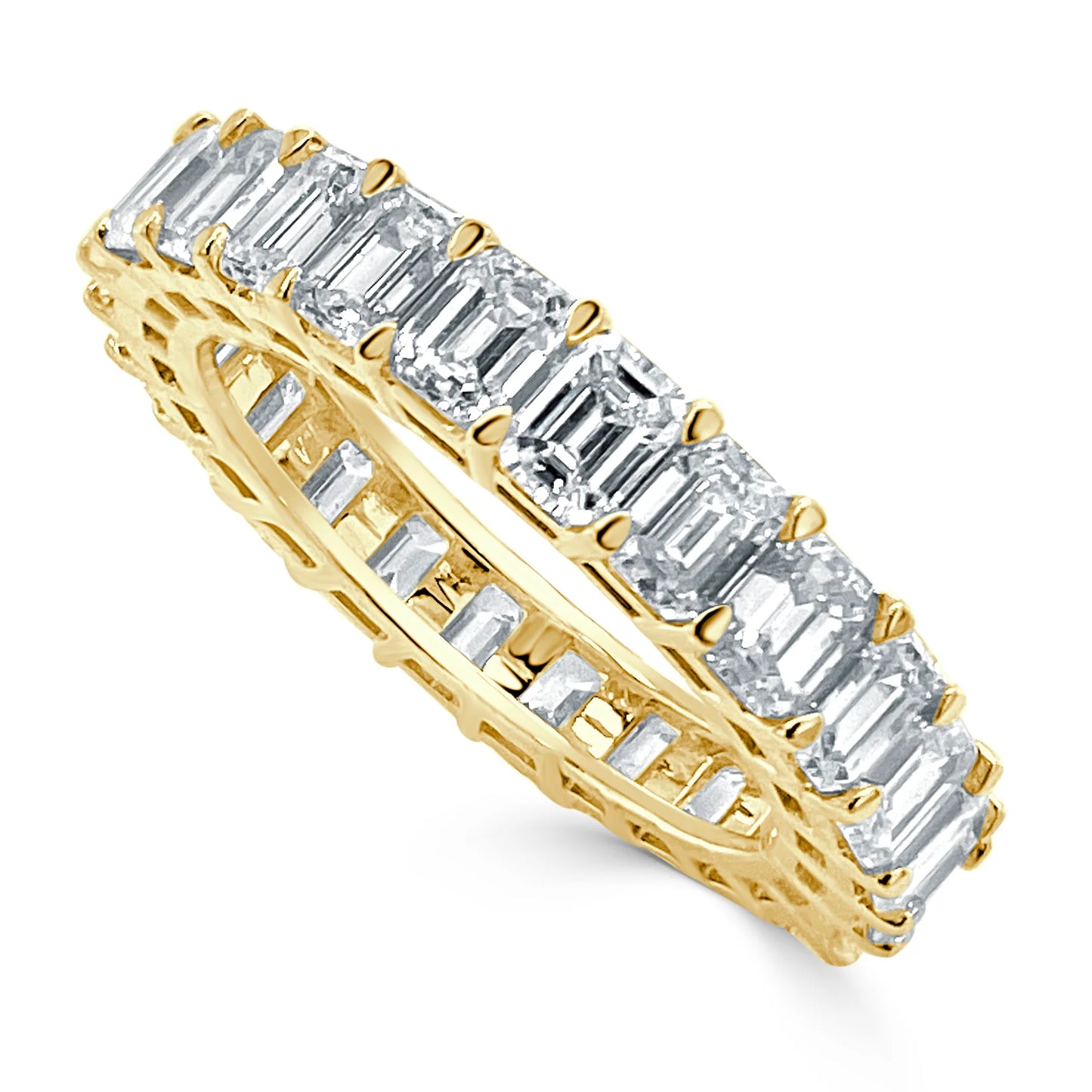 Emerald Cut Eternity Band