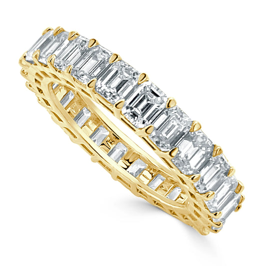 Emerald Cut Eternity Band