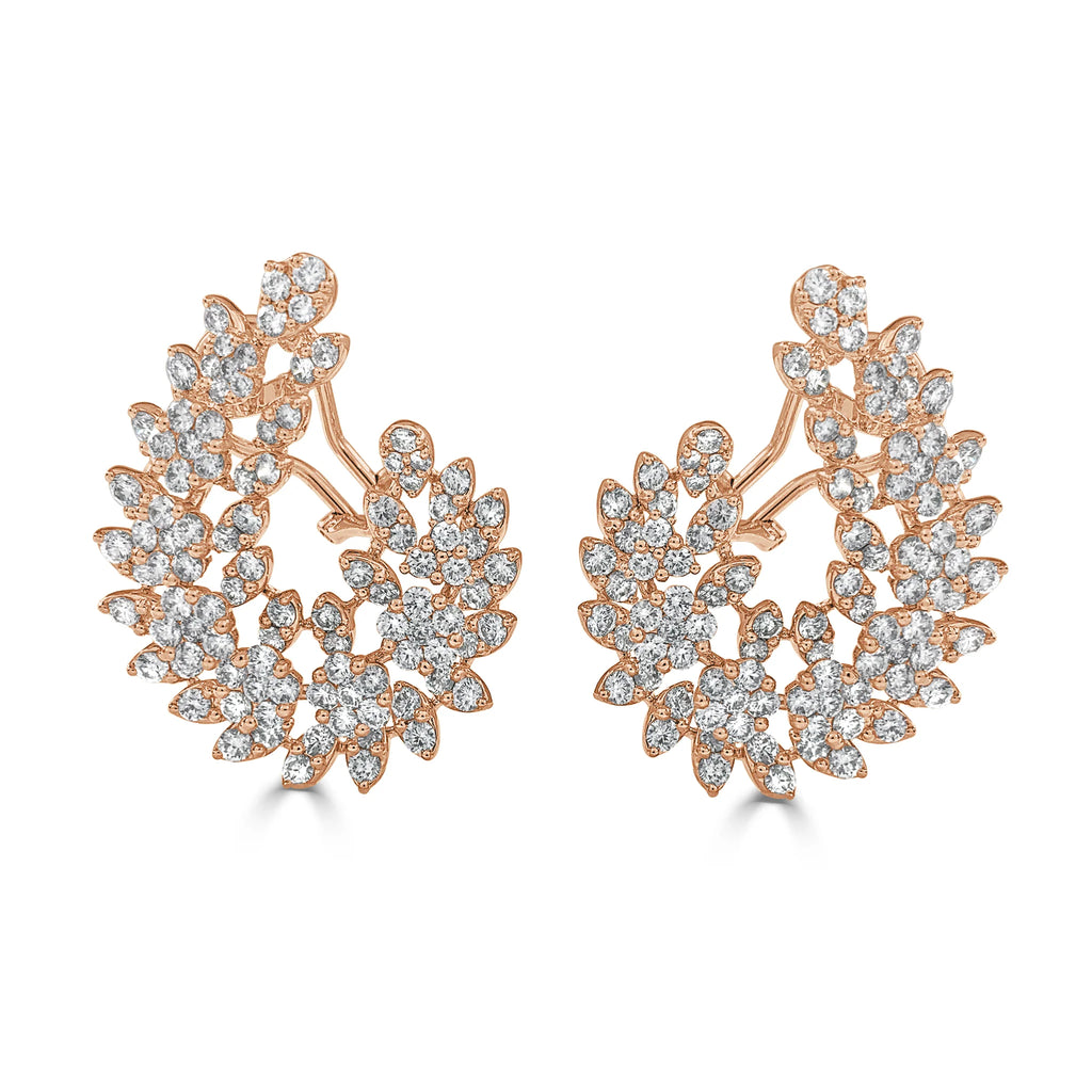 Leila Curved Diamond Earrings