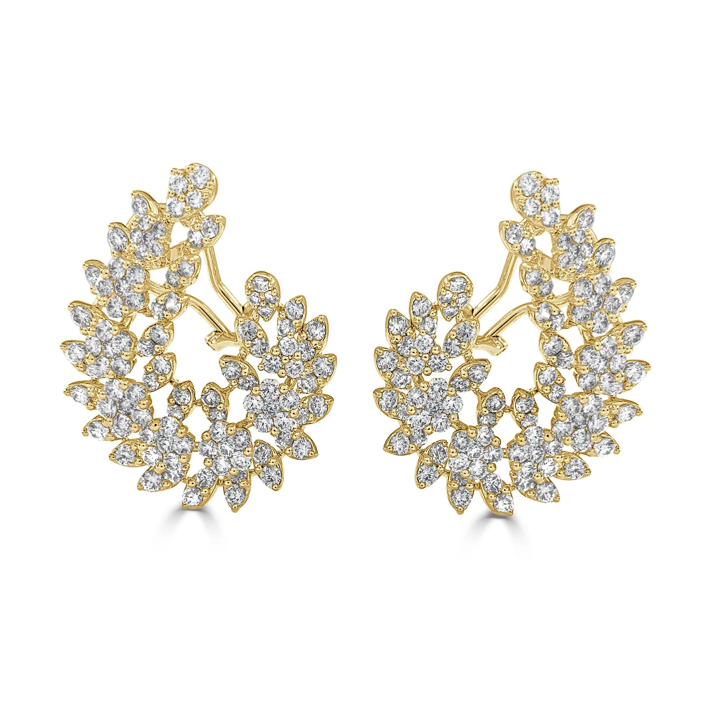 Leila Curved Diamond Earrings