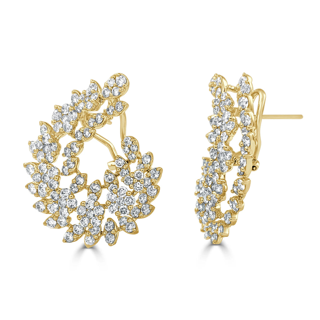 Leila Curved Diamond Earrings