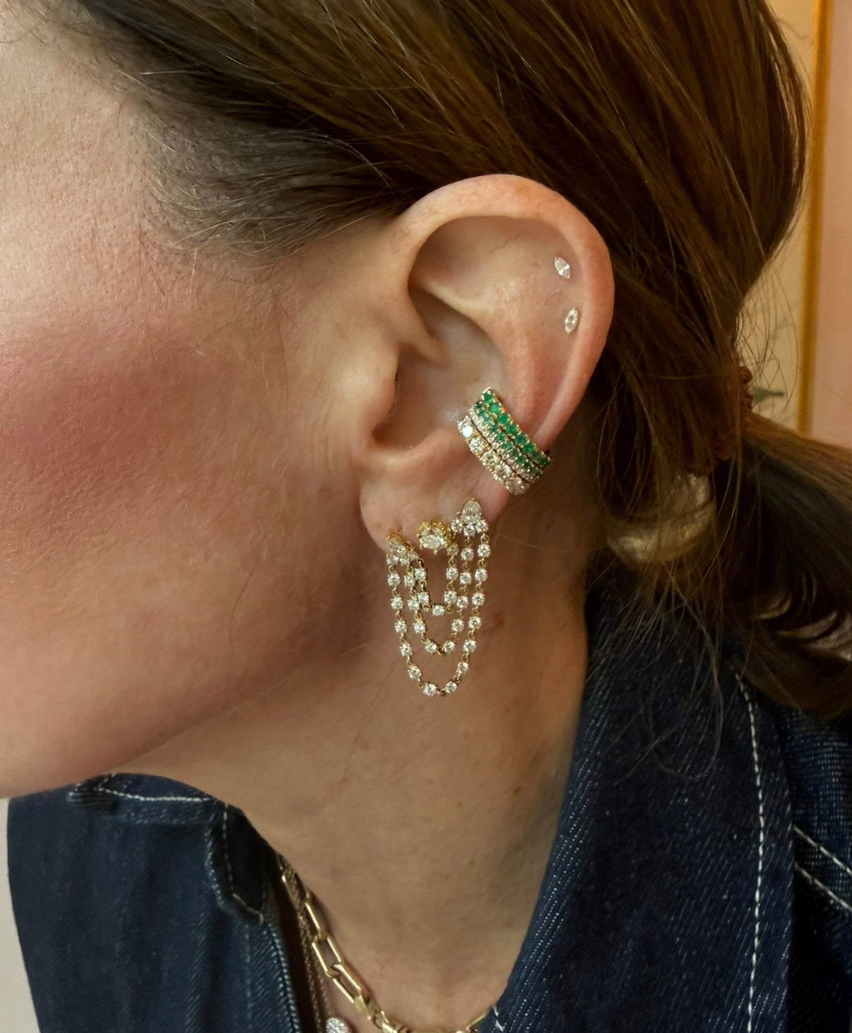 Diamond Connection Earring