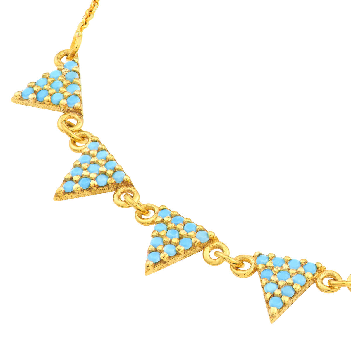 Turquoise Triangle Necklace