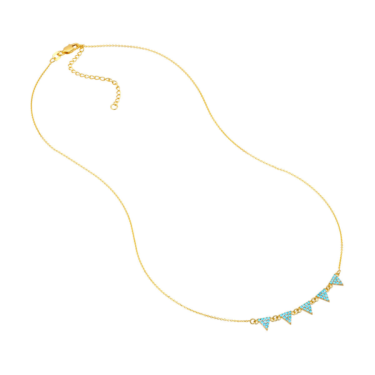 Turquoise Triangle Necklace