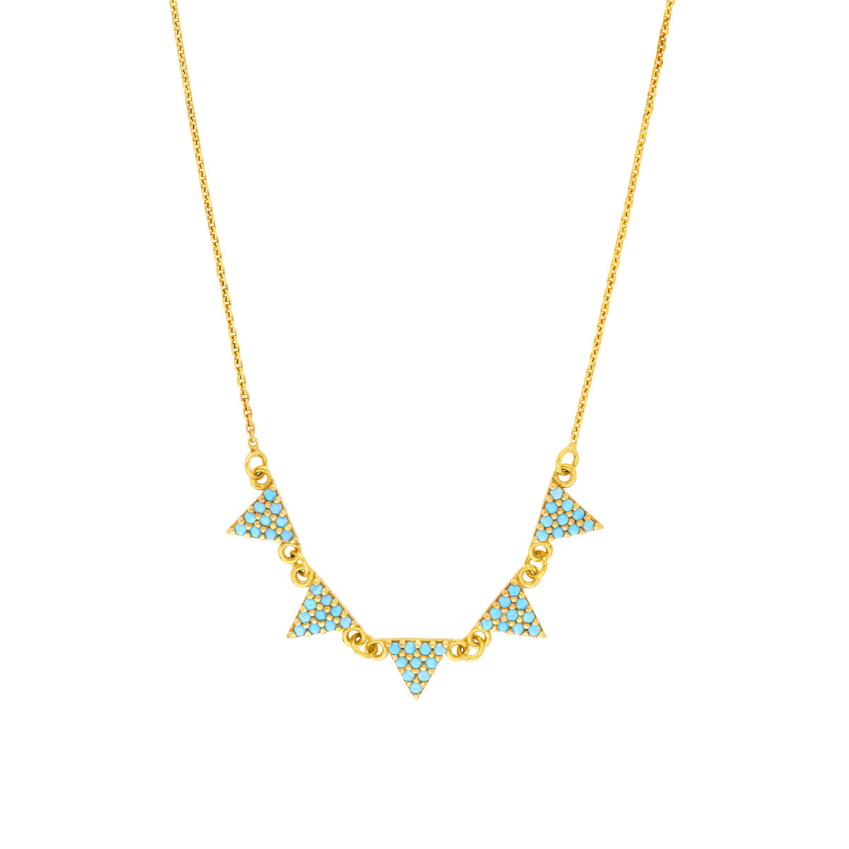 Turquoise Triangle Necklace