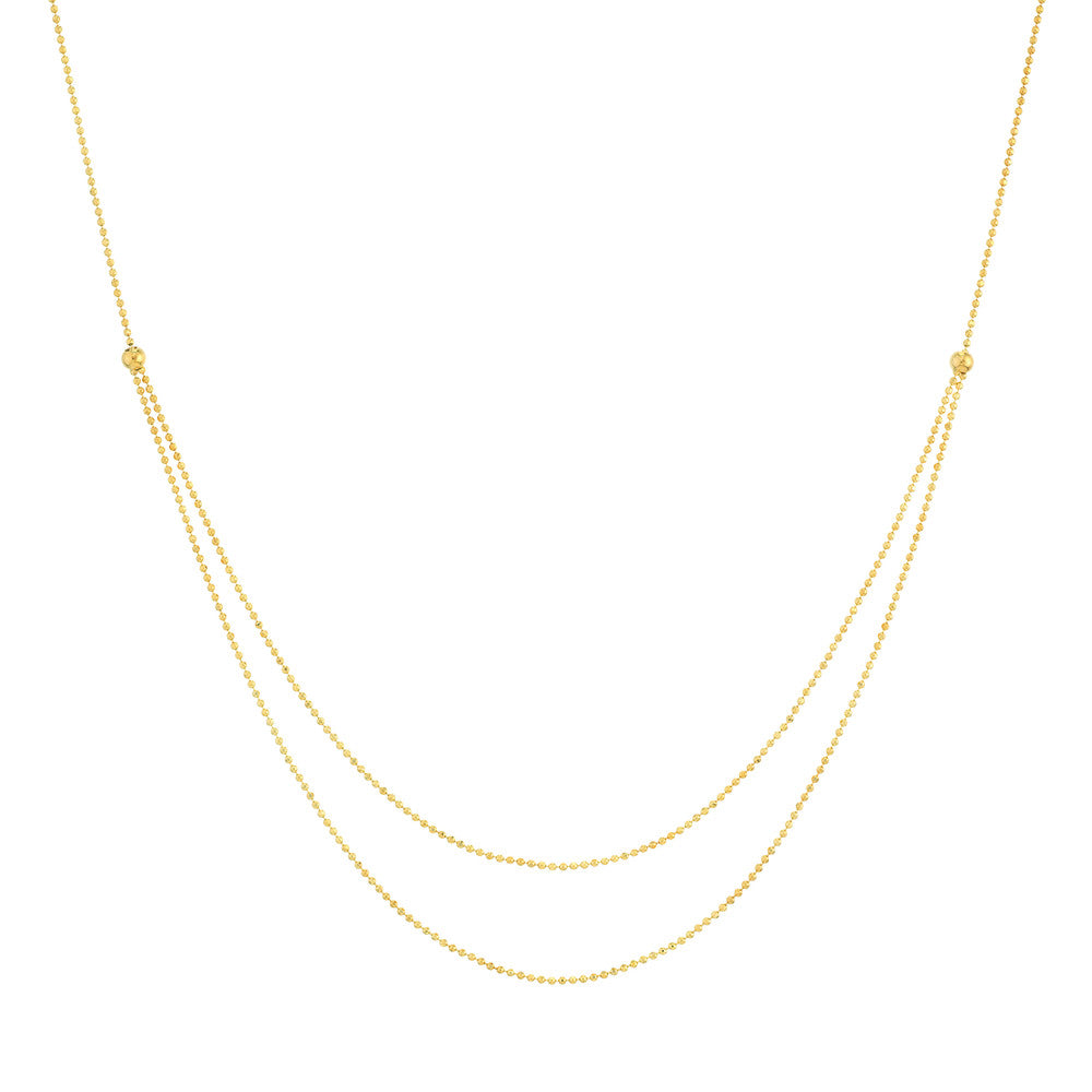 Bead Chain Duet Necklace