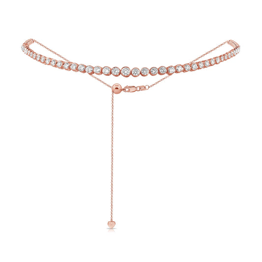 Bubble Bezel Diamond Choker