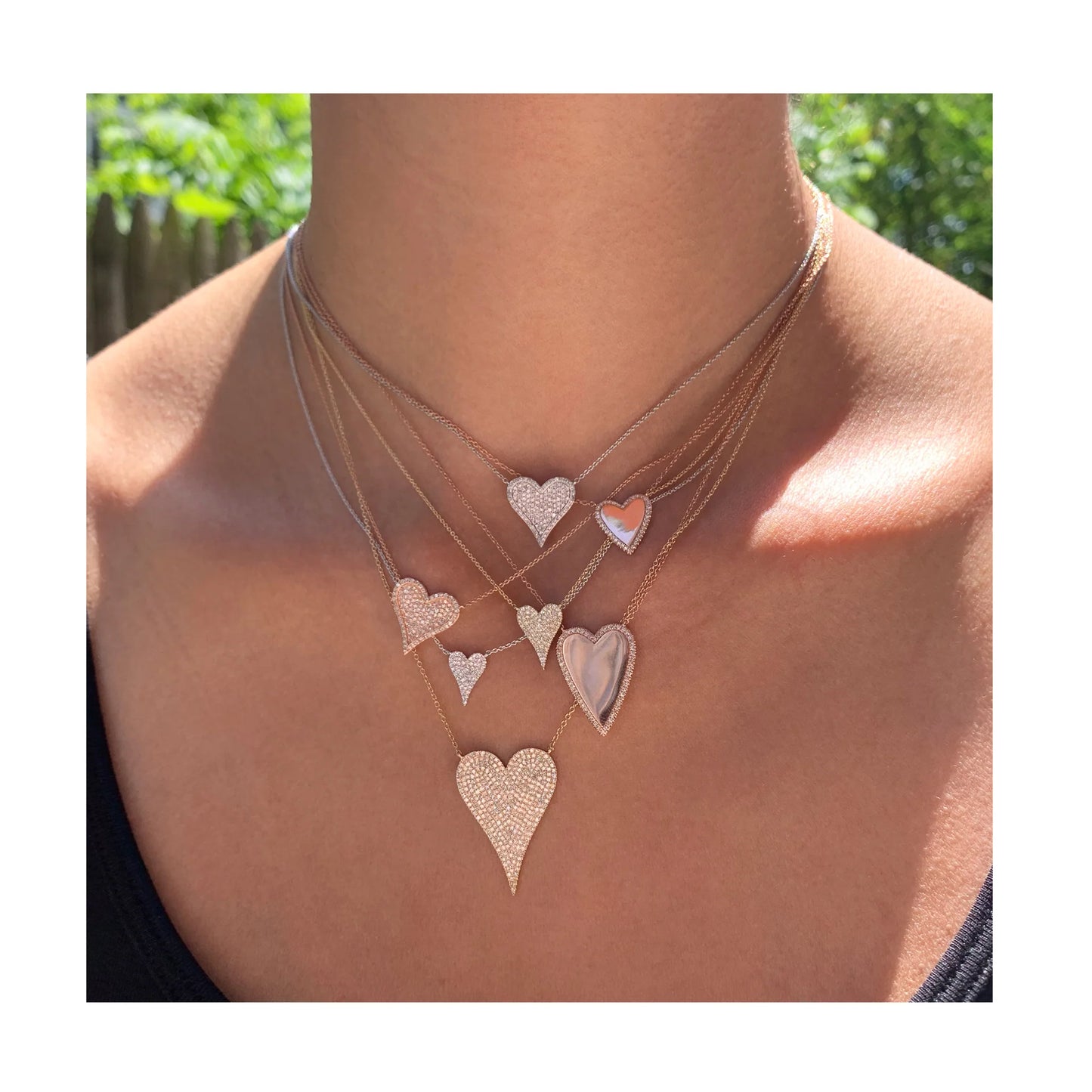 Jumbo Lillian Heart Necklace