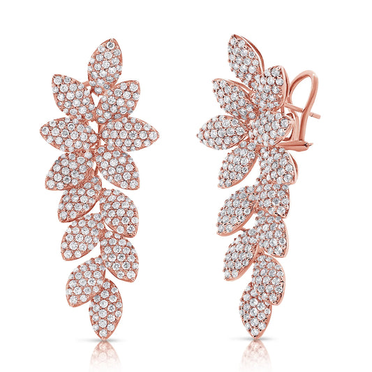 Tropic Diamond Flower Earrings