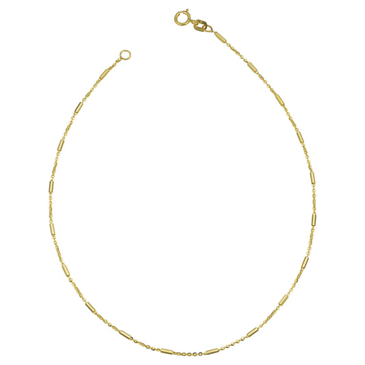 Gold Tube Anklet