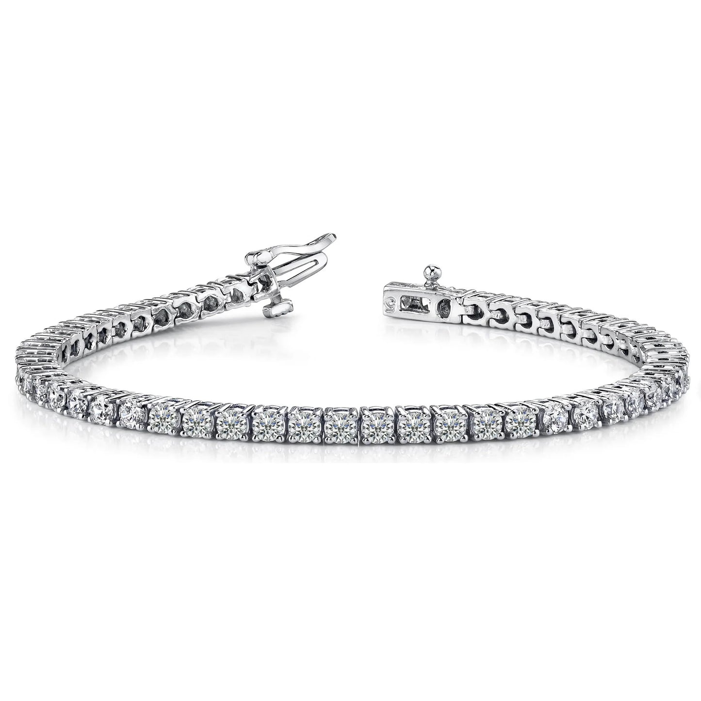 Round Brilliant Diamond Tennis Bracelet