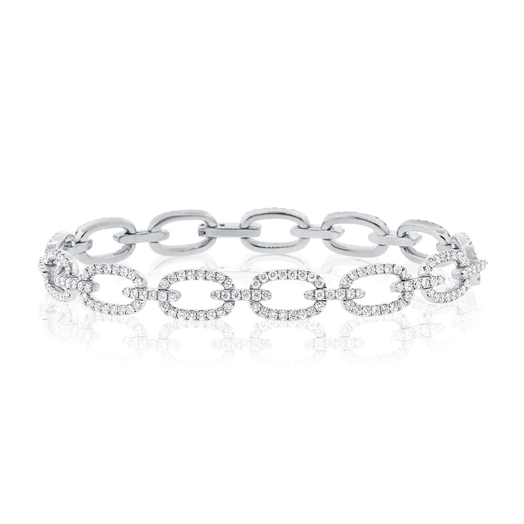 Carly Diamond Round Link Bracelet