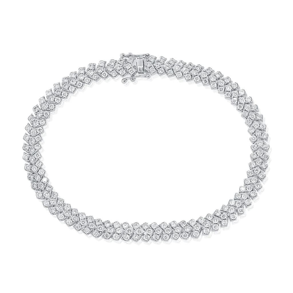 Coral Diamond Bracelet