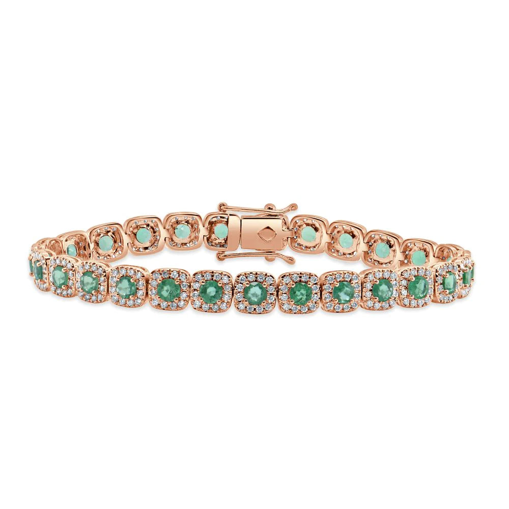 Emerald & Diamond Kelly Bracelet