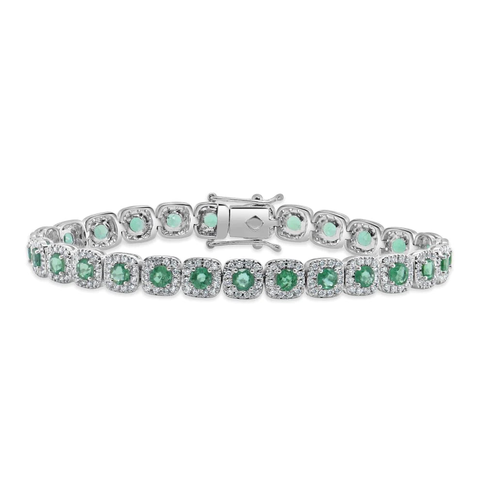 Emerald & Diamond Kelly Bracelet