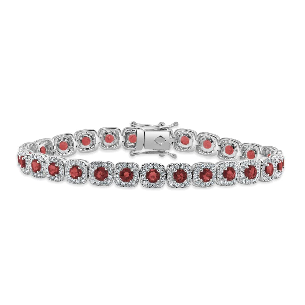 Ruby & Diamond Kelly Bracelet