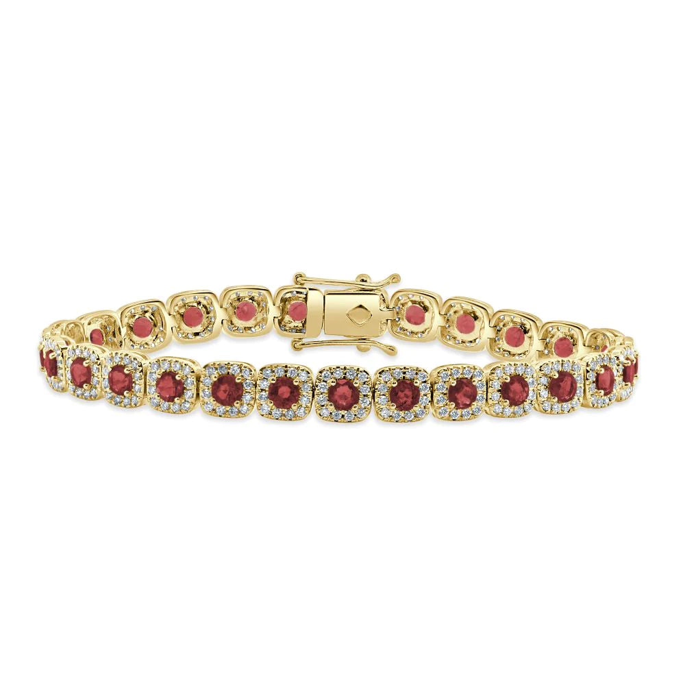 Ruby & Diamond Kelly Bracelet