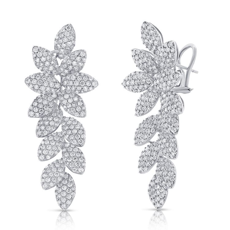 Tropic Diamond Flower Earrings