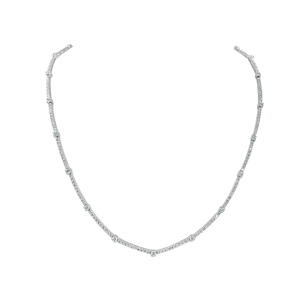 Alternative Diamond Tennis Necklace