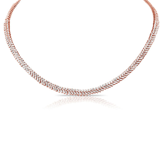 Diamond Herringbone Necklace