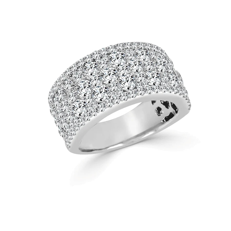 Glitter Cigar Diamond Ring