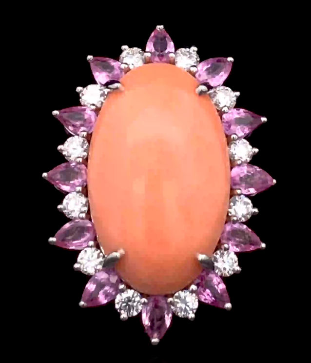 Pink Coral Ring