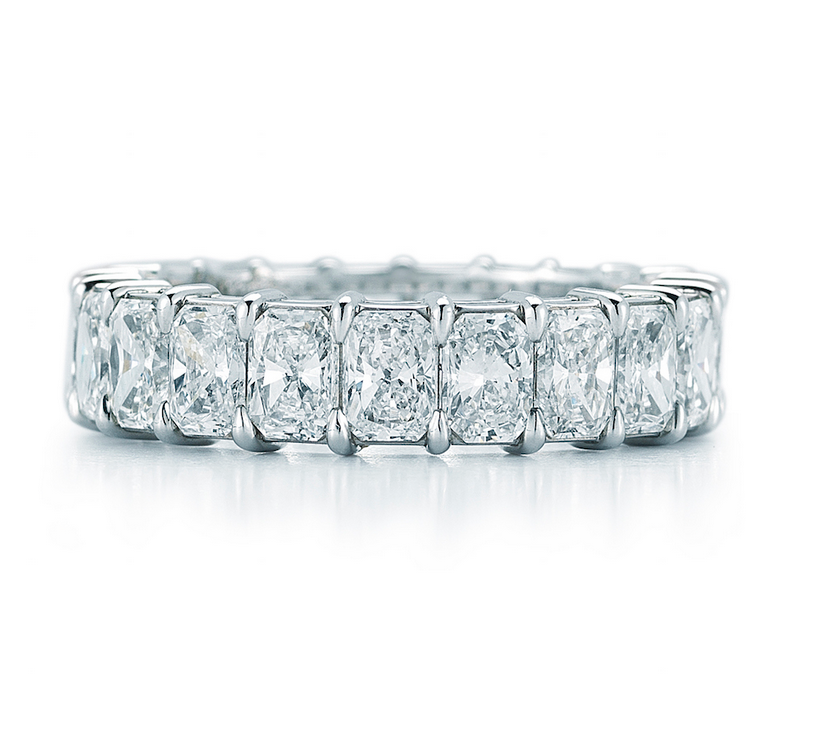 Radiant Cut Diamond Eternity Band