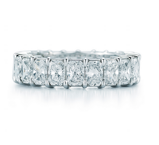 Radiant Cut Diamond Eternity Band