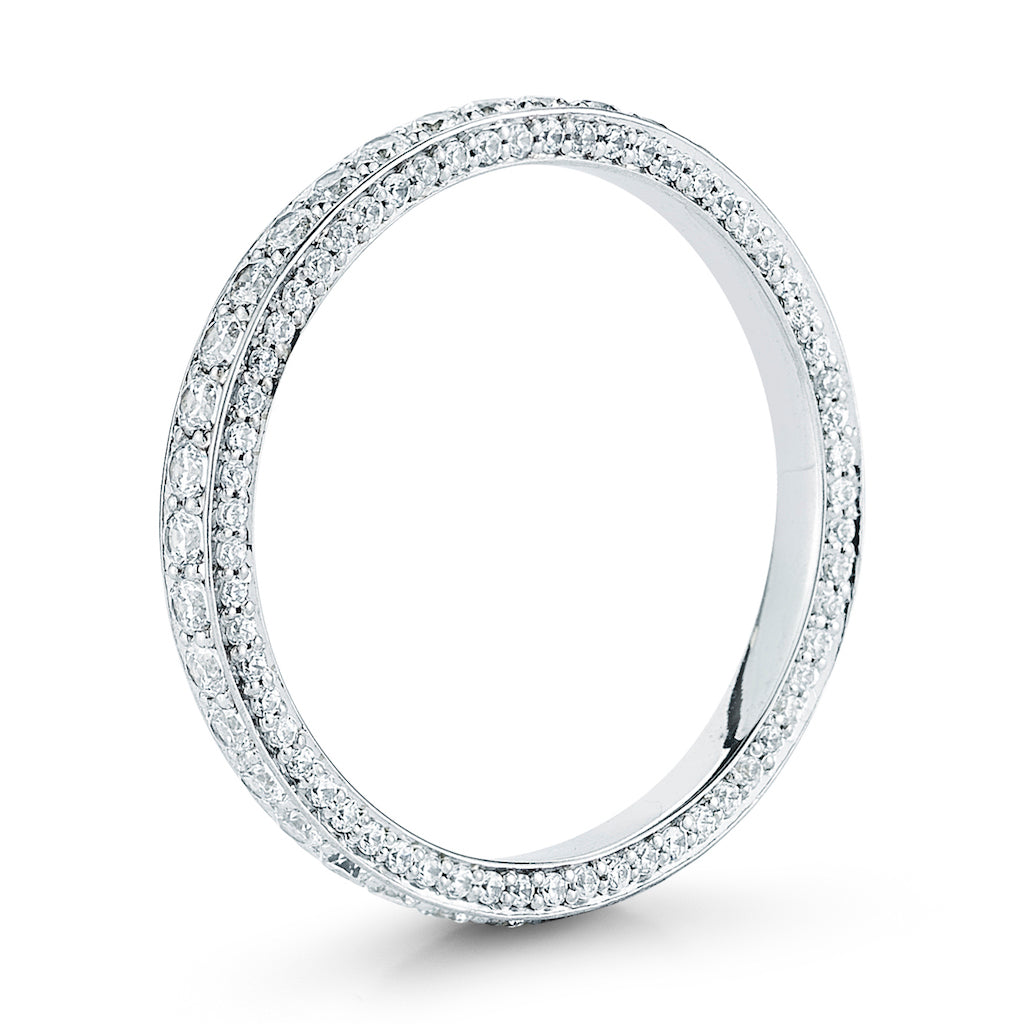 Quad Micro Pave Diamond Eternity Band