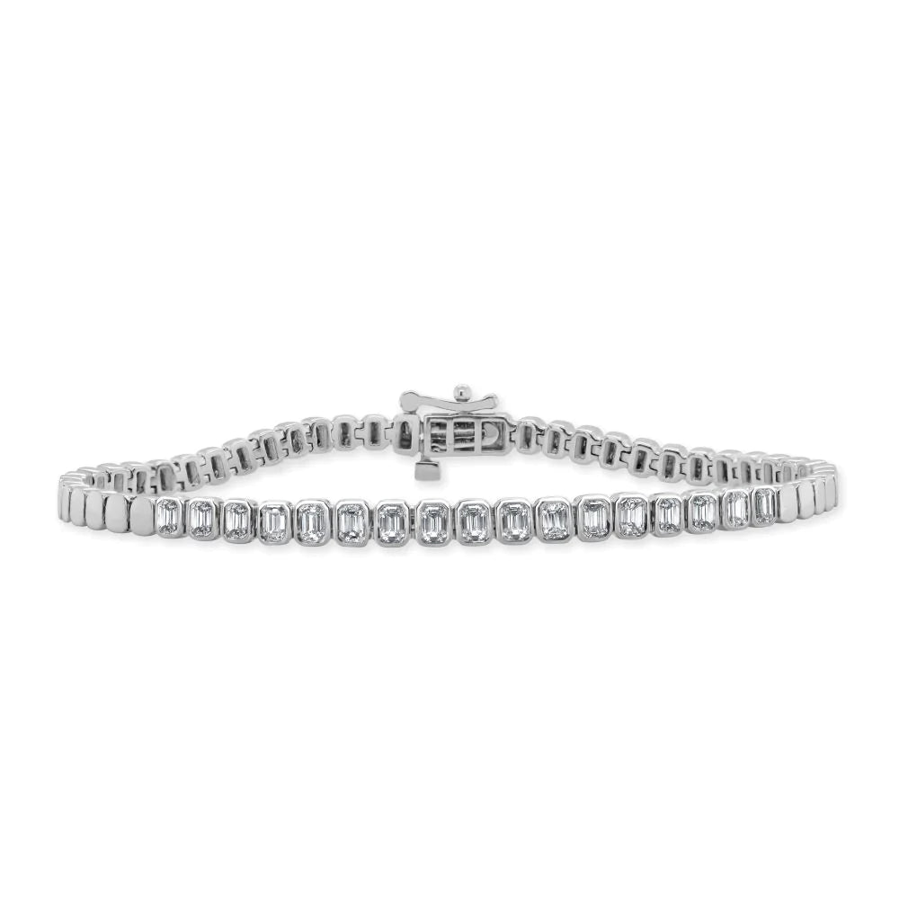 Emerald Cut Diamond Bracelet